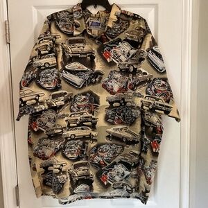 Vintage Reyn Spooner Chevrolet Muscle Car Hawaiian Shirt, 3XL